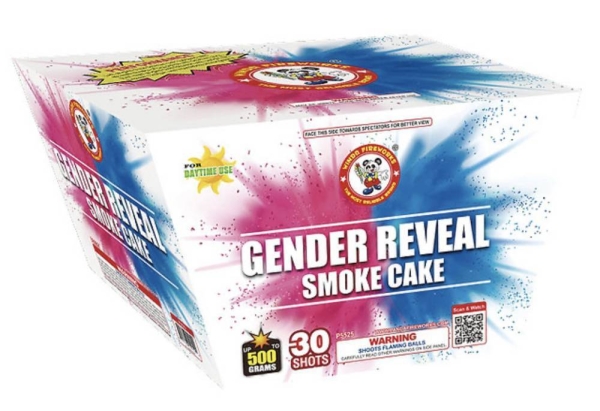 Gender Reveal Smoke Cake 30’s Pink