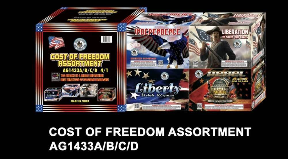 500 gr. Asst. Cost of Freedom