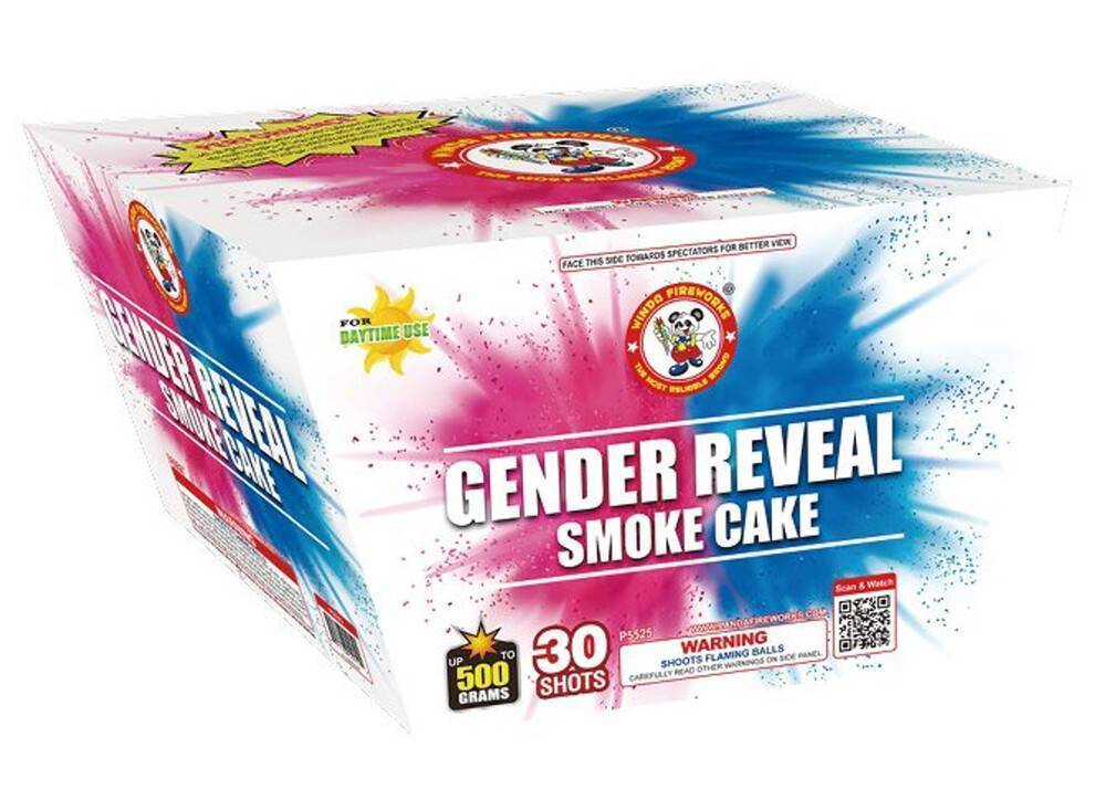GENDER REVEAL SMOKE CAKE 30’S